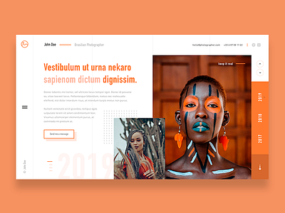 📸🖼 Portfolio — Website Concept blue dailyui dailyux dailywebdesign green orange portfolio red ui uidesign ux web webdesign website yellow