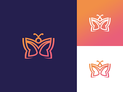 Coaching Logotype — Butterfly | Book 📖 book brand branding butterfly design identity logo logodesign logotype
