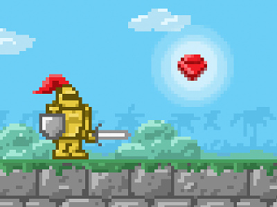 Pixel Knight 8bit gaming knight pixel art retro