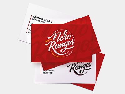 Logo + Visual Id. for Nero Rangos branding design hand lettering hand made handlettering handmade handtype lettering logo vector