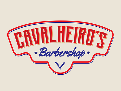 Cavalheiro's Barbershop Logo barbershop brand design lettering logo logo design logo design branding logo designer logotipo logotype logotype designer logotypedesign sign sign painter sign painting signpainter signpainting type type art typography