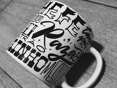 Handpainted Mug - Father’s Day calligraphy hand lettering hand made hand type handlettering handmade handtype handwriting handwritten lettering sign painting type typography