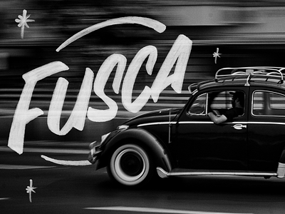 Dia do Fusca (Brasil) - Handlettering aircooled auto automobile beetle brush lettering car carro hand lettered hand lettering handlettering handmade handtype lettering volkswagen vw
