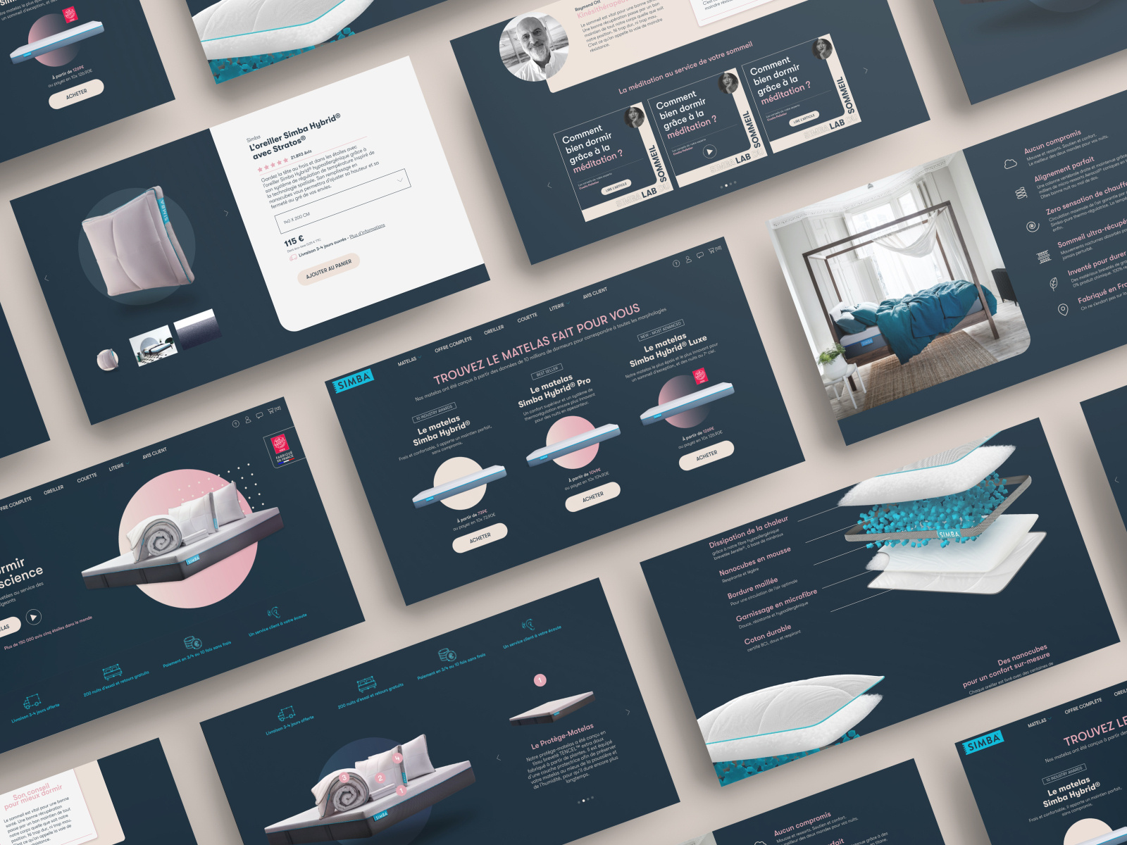 UI Design Simba Sleep by Vanille VILLAIN on Dribbble