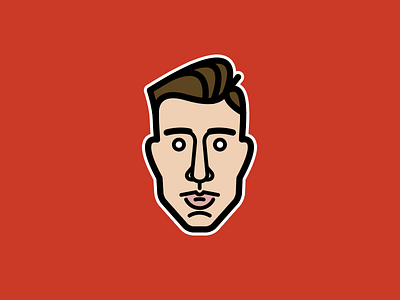 My face avatar cartoon character face head illustration line