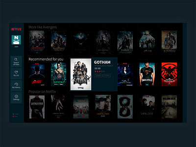 Netflix movie selection netflix ui ux ux design web design