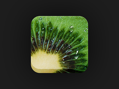 Daily UI - #005 005 app appicon dailyui dailyui005 fruit green icon kiwi photo realistic ui