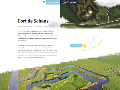Expedition Wadden clean historic illustration map matise netherlands nework route texel ui web website