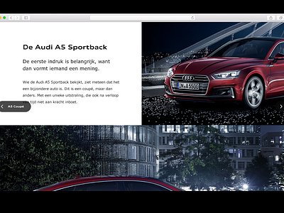 The new Audi A5 by Tim Borst on Dribbble