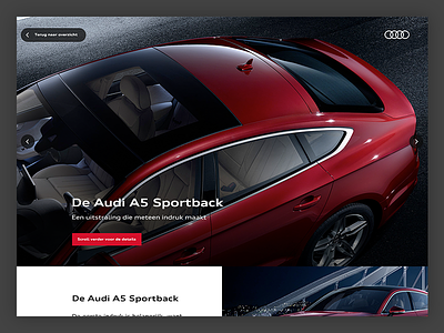 The new Audi A5 a5 audi big header clean full background grid press scroll ui web webdesign
