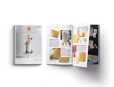 The Cake Decorating Booklet/Catalogue baking book cover booklet booklet design booklets branding design food graphicdesign illustration magazine packaging print typography