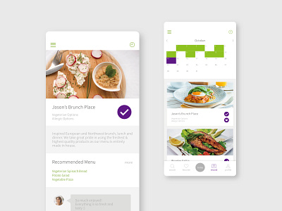 Planeat App _ Let's eat out healthy _ searching and recording app application branding design flat ui ux