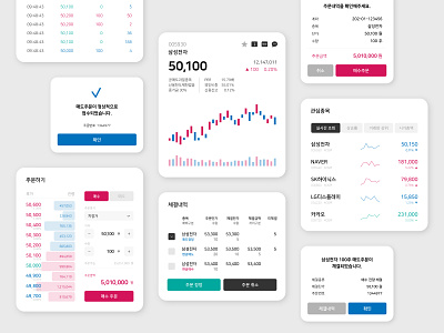 Trading App _ UI blocks app application design flat ui ux