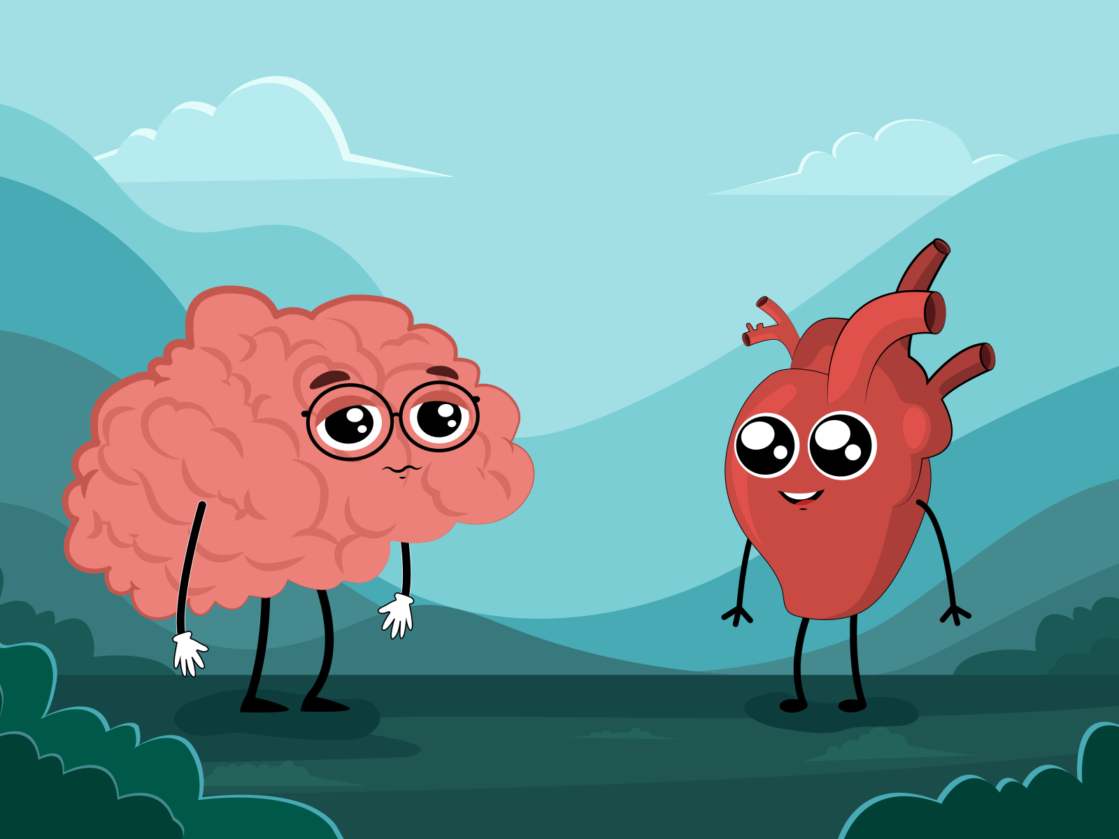 Heart and brain. Мозг и сердце. Здоровое сердце и мозг. Короткометражка про сердце и мозг.