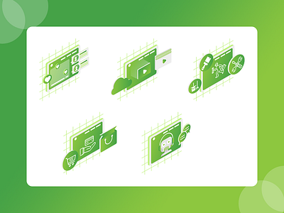 Software services illustration icons design illsutration service icons
