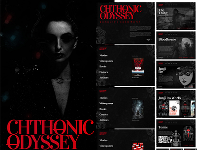 Chthonic odyssey design graphic design ui