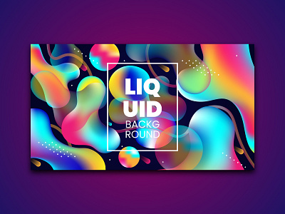 Modern Liquid Bubble Background Design