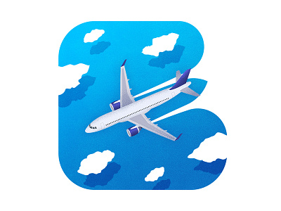 Fly Away airplane design flat icon illustration travel vector