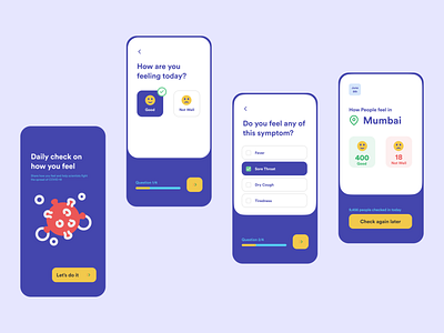 COVID-19 App app design covid covid 19 covid 19 covid19 mobile app mobile design