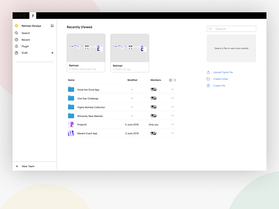 Figma File Organisation - Concept figma redesign saas