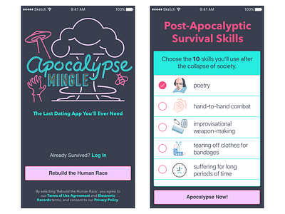 Apocalypse Mingle - April Fool's 2017 april fools dating dating app online dating zoosk