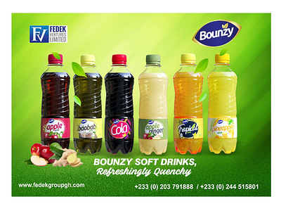 BOUNZY DRINKS POSTER DESIGN