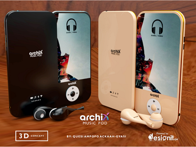 Archix Music Pod 3D Model concept