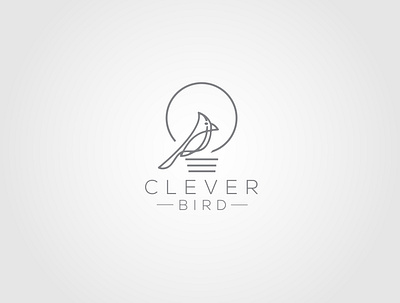 bird clever logo bird branding bulb clever creative design logo logo design typeface typogaphy typography