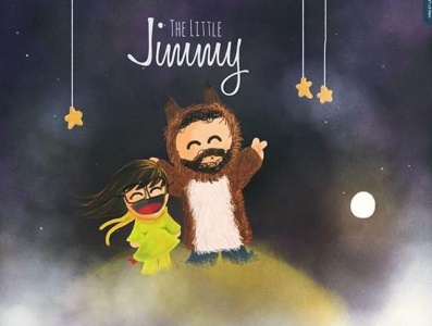 The Little Jimmy art clouds design illustration kids love moon