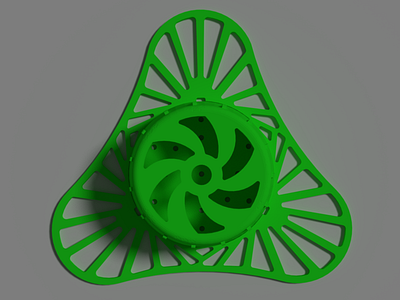 Top view of a urinal cage design 3d blender cad design design engineer engineering freecad render rendering