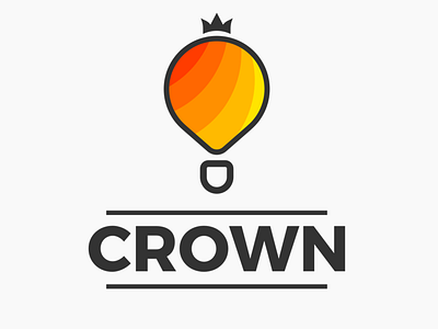 Daily logo challenge, day 2/50 hot air balloon! CROWN. challenge daily logo challenge daily logo design dailylogochallenge design graphic design hot air balloon logo logo designer logo designs logodesign logos vector