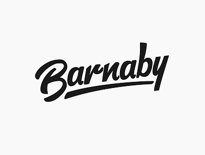 Daily logo challenge day 15/50, Hand lettering logo, Barnaby! branding calligraphy challenge daily logo challenge design graphic design hand lettering logo logo designer logo passion simple typography vector