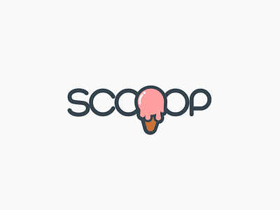 Daily logo challenge day 27/50, Ice cream company, Scooop!