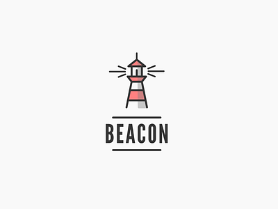 Daily logo challenge day 31/50, lighthouse logo, Beacon! branding challenge daily logo challenge design graphic design icon logo logo designer logo maker logo passion simple vector