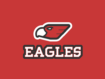 Daily logo challenge day 32/50, sports logo, Eagles!