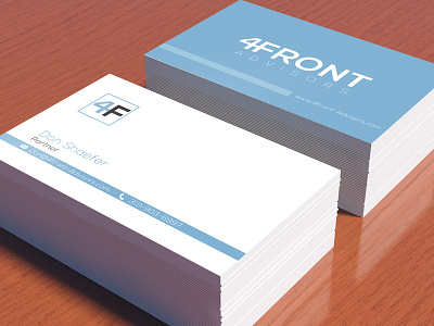 4Front Advisors card design print