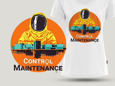 Control Maintenance T-shirt Design design illustration