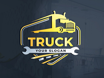 Logistic Trucking Repairing Service Logo Design 3d 3d logo logistics logo modern logo repair repairing truck vehicle