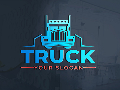 Truck Logo Design 3d 3d logo illustration logistics logo truck vector vehicle