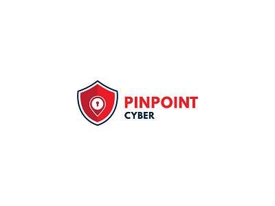 Pinpoint Cyber Security Logo cyber design illustration logo security shield