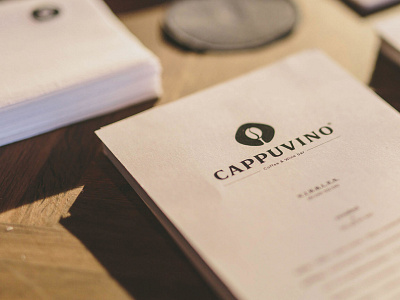 Cappuvino visitcard beans bw coffeebar corporate identity identity branding visitcard