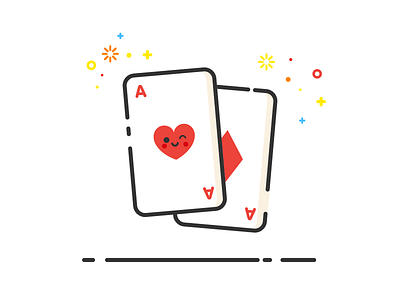 Playing Cards card character heart icon illustration jack