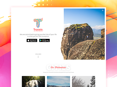 Travelr Landingpage