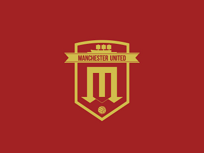 Manchester United logo concept england football football logo manchester manchester united old trafford premier league red devils sports logo