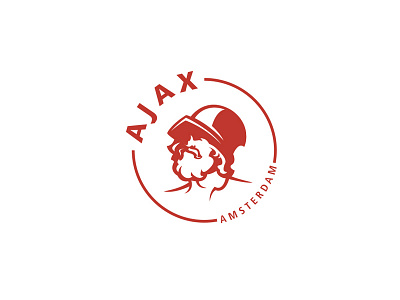 Ajax Amsterdam logo concept ajax amsterdam dutch eredivisie football football logo illustration netherlands sports logo