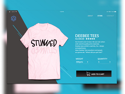 Deebee Tees design figma ui ux web website