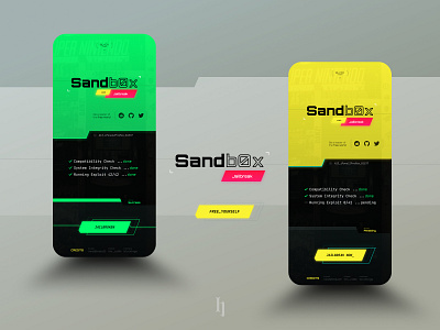 Sandb0x 2077 app concept cyberpunk future futuristic ios iphone jailbreak ui uidesign uiux ux