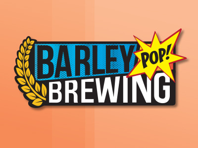 Barley Pop! Brewing beer branding brewery brewery logo comic craftbeer design illustrator logo vector