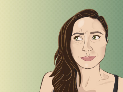 Self Portrait adobe illustrator self portrait vector woman