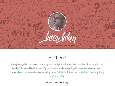 Jasonjulien Launch drawing hand made hire me launch redesign sketch website